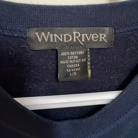 Vintage Wind River Navy Crewneck Pullover - Picture 3 of 5